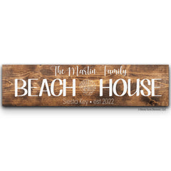 Wood sign sized 20x6 for wall display