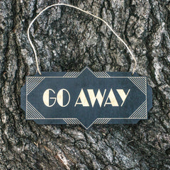 Real wood wall sign shown for living room or kitchen decor