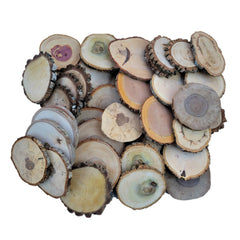 Unfinished natural wood slices Cedar Cherry Oak Maple