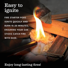 Wood stove safe burn oak firewood
