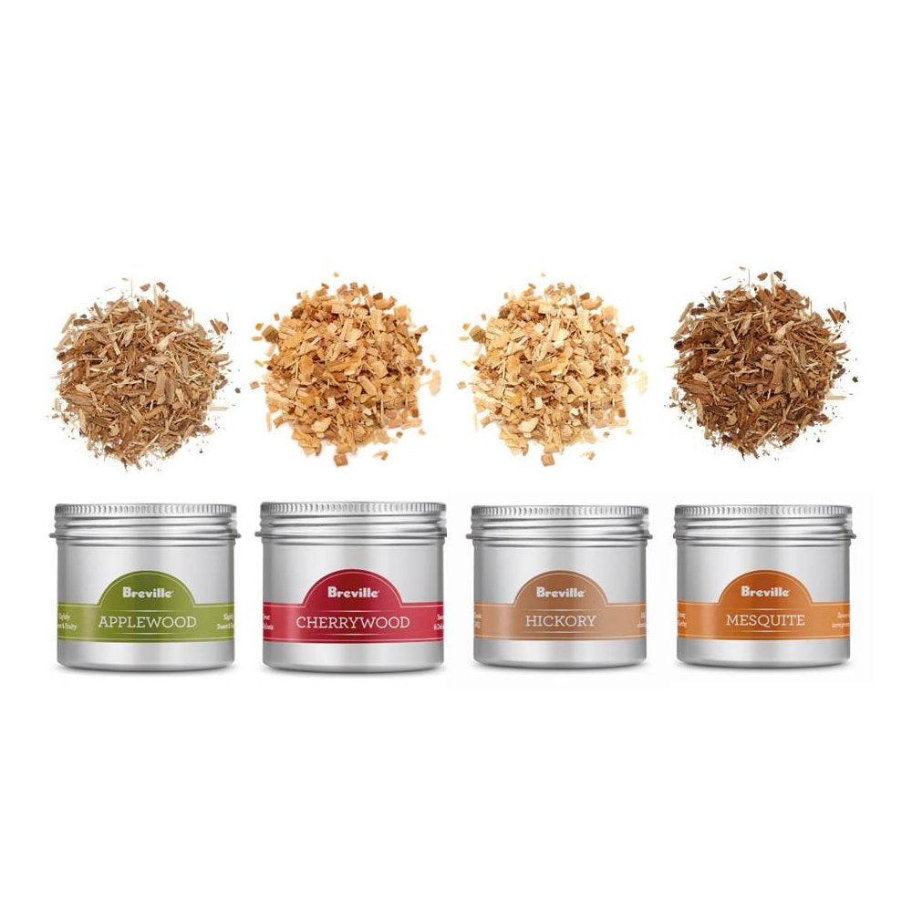 Woodchip Set includes Hickory Mesquite Applewood Cherrywood for Polyscience Smoking Gun Pro