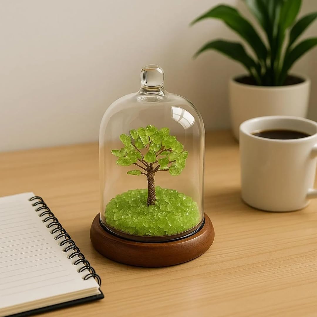 Compact desk size bonsai sculpture for home office