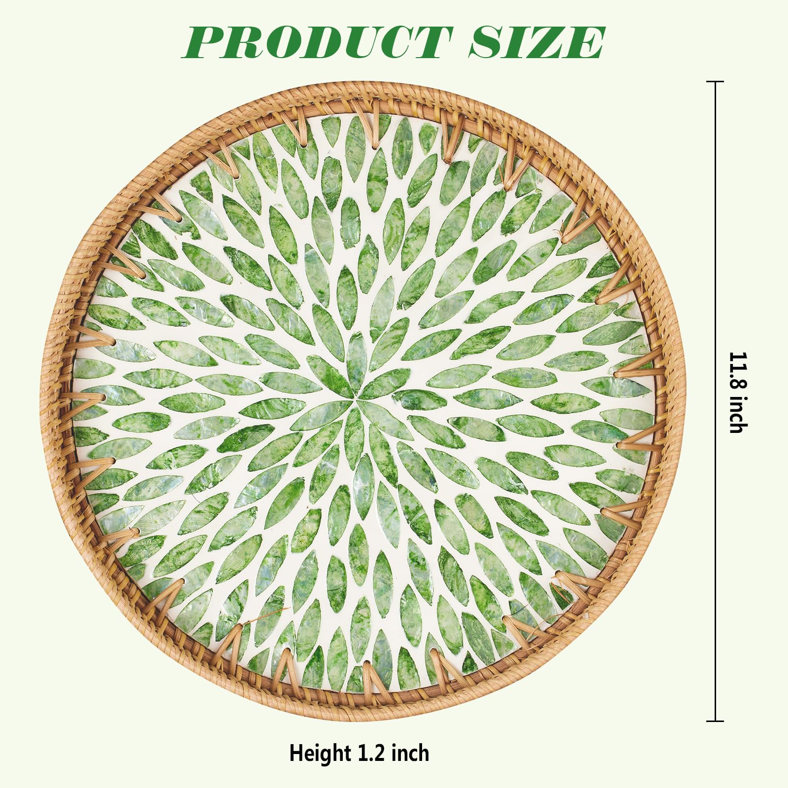 round tray with wooden base support