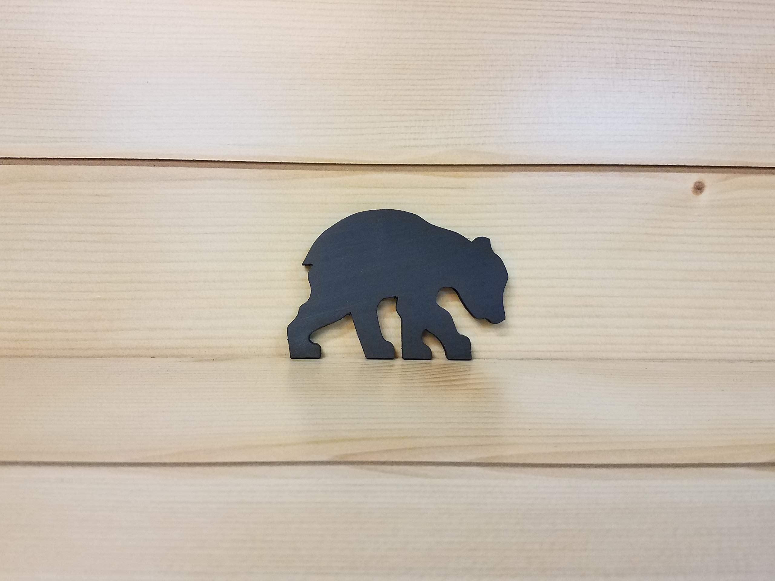 Compact wooden bear decor suitable for home or office