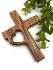Wooden Cross for Wall made from olive wood