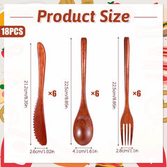 solid wood utensils with natural protective oil finish