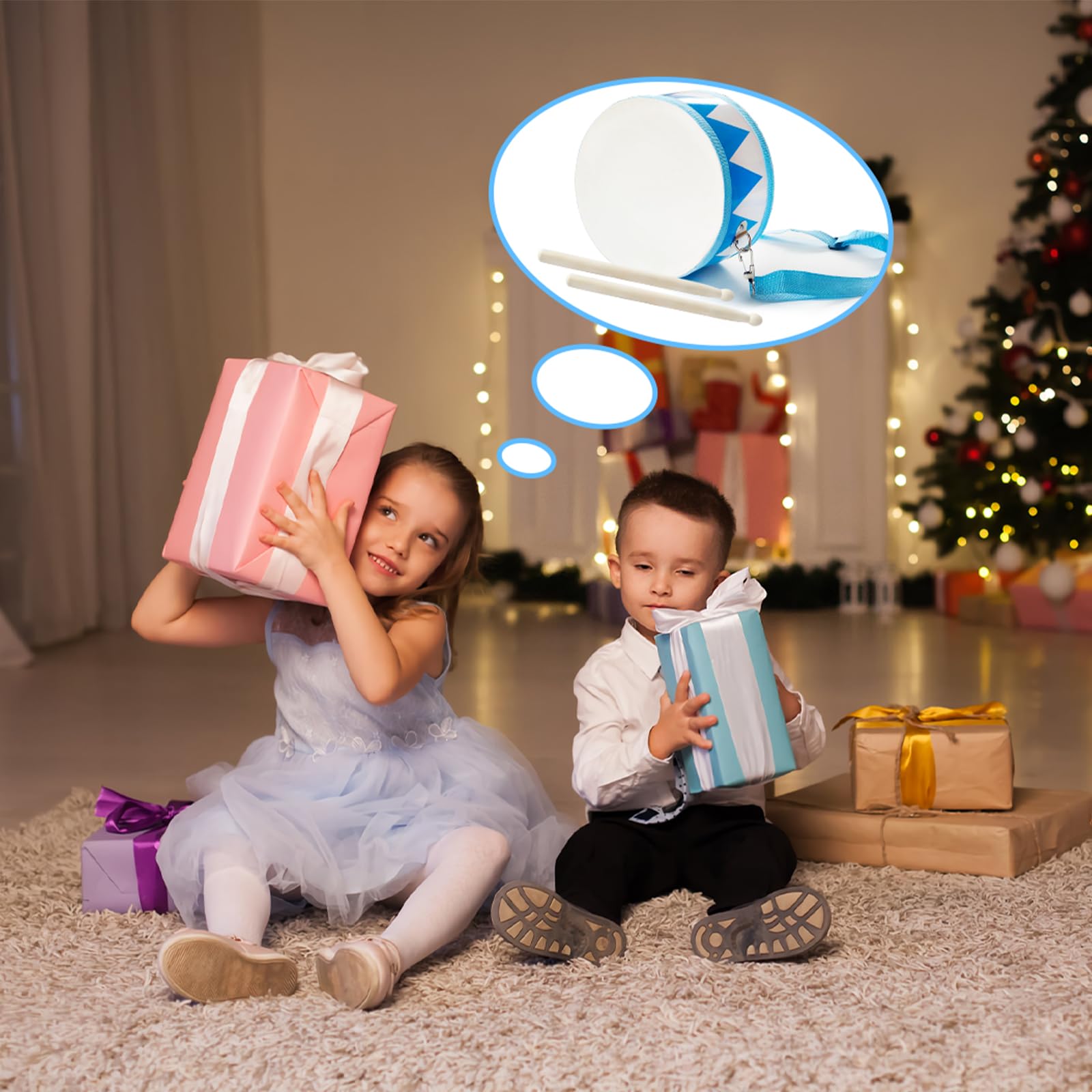 Portable percussion toy for kids and toddlers