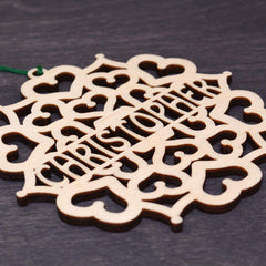 Ornament packaged in a wooden gift box