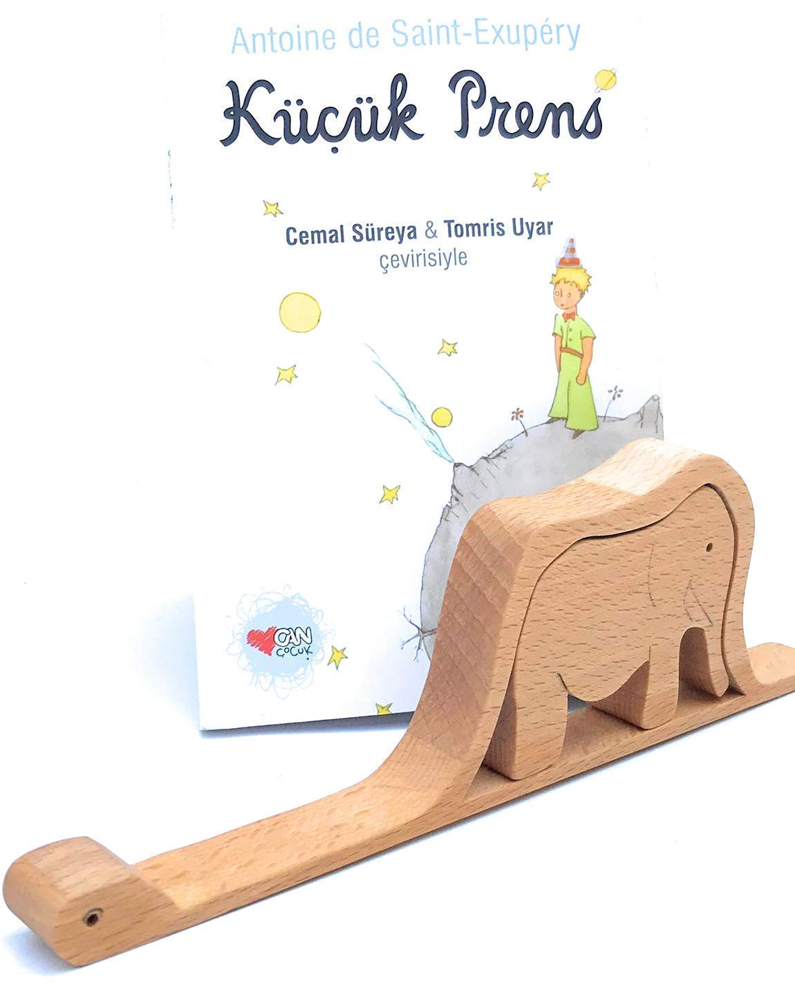Gift puzzle crafted from olive oil finished beech wood
