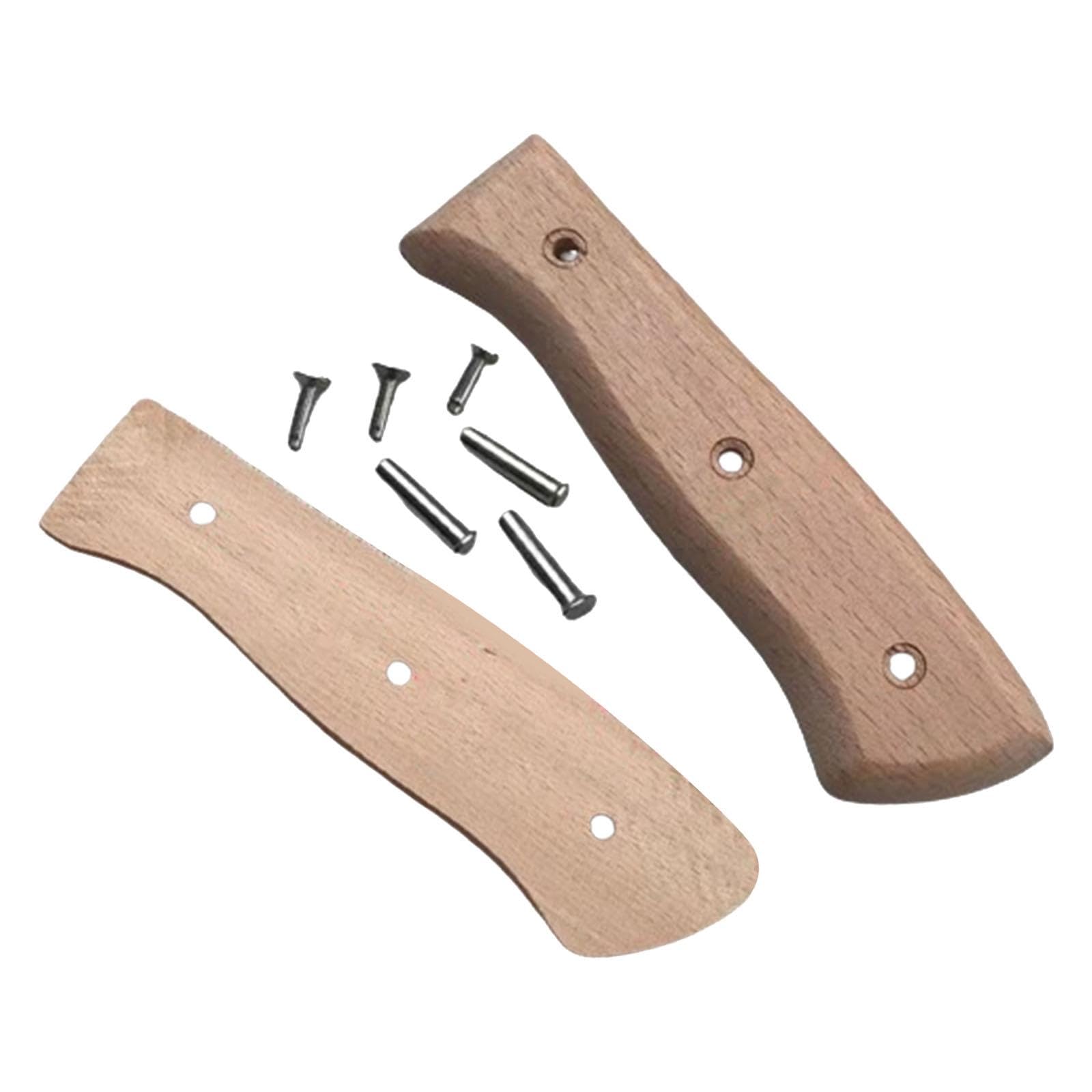Wooden handle for camping kitchen knife