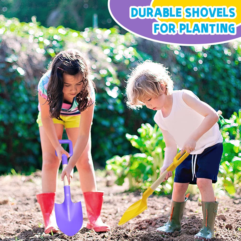 Durable ABS shovel and hardwood handle for digging