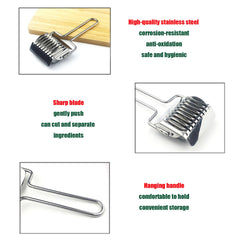 Dough cutter for pies and pastries with non-slip grip