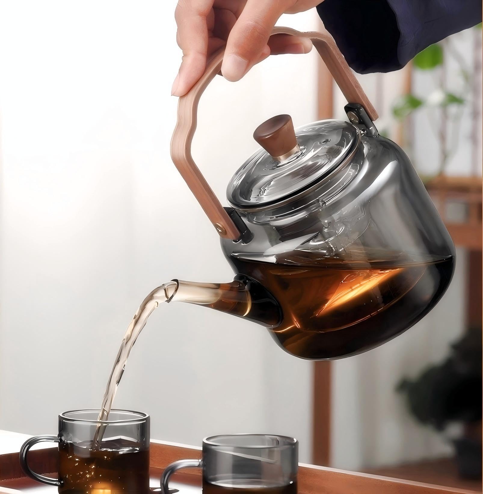 Stovetop and tabletop brewing with loose leaf or flowering teas