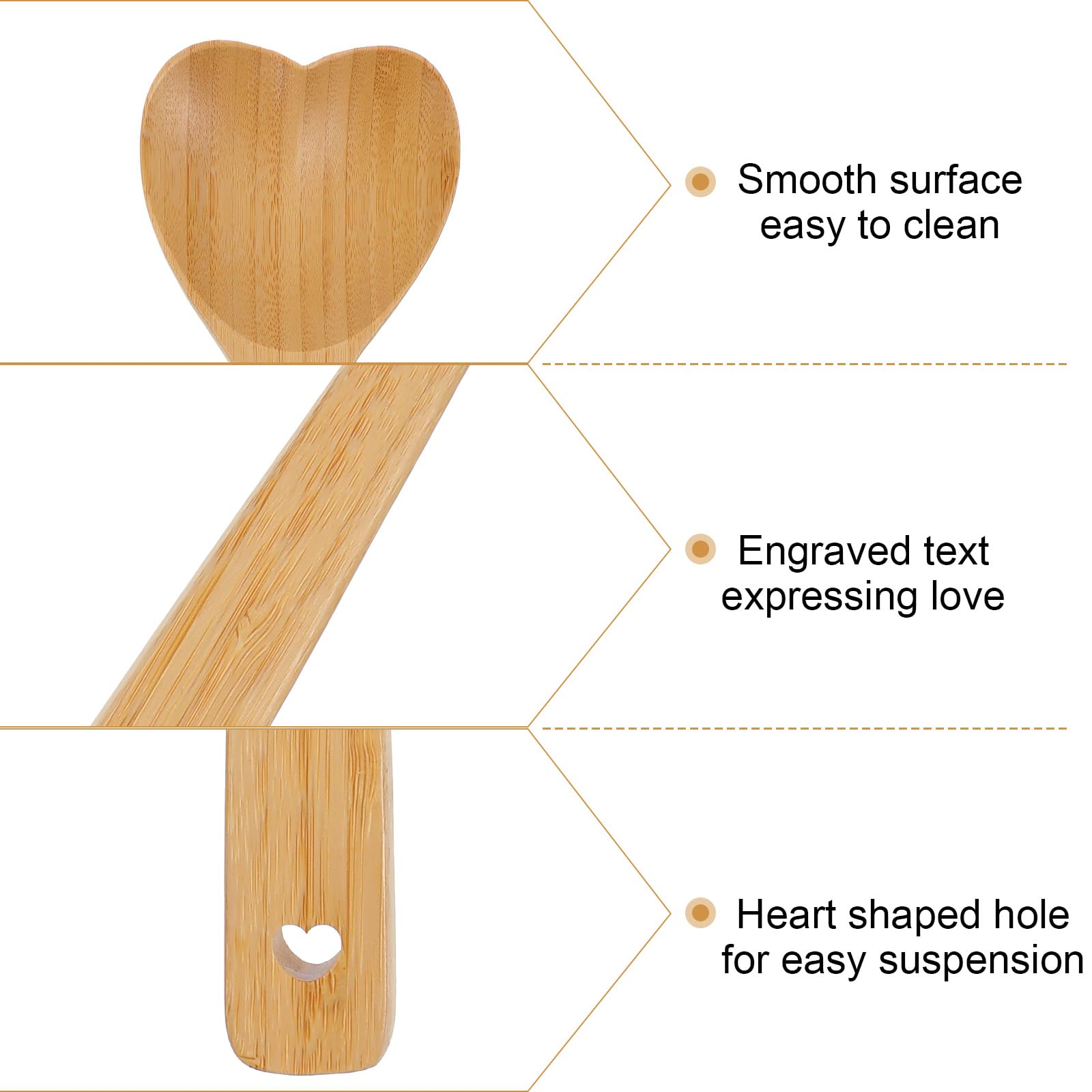 Wooden heart spoon ideal for housewarming gifts