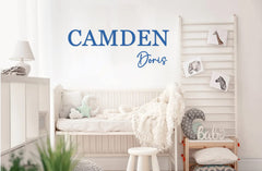 Wooden letters for decoration accompanying the name sign