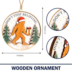 Premium hardwood ornament with hand-polished finish