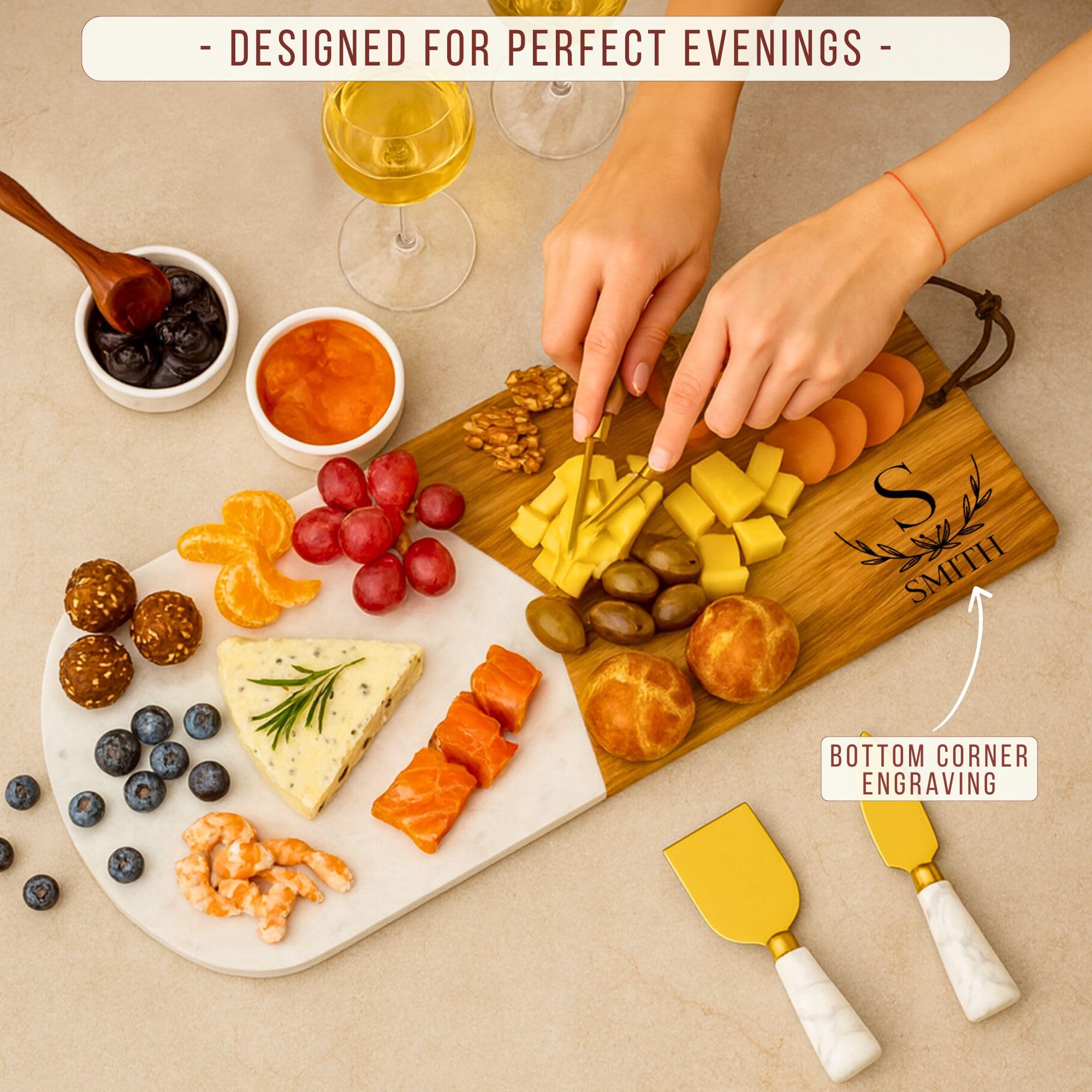 complete serving board set for weddings and housewarmings