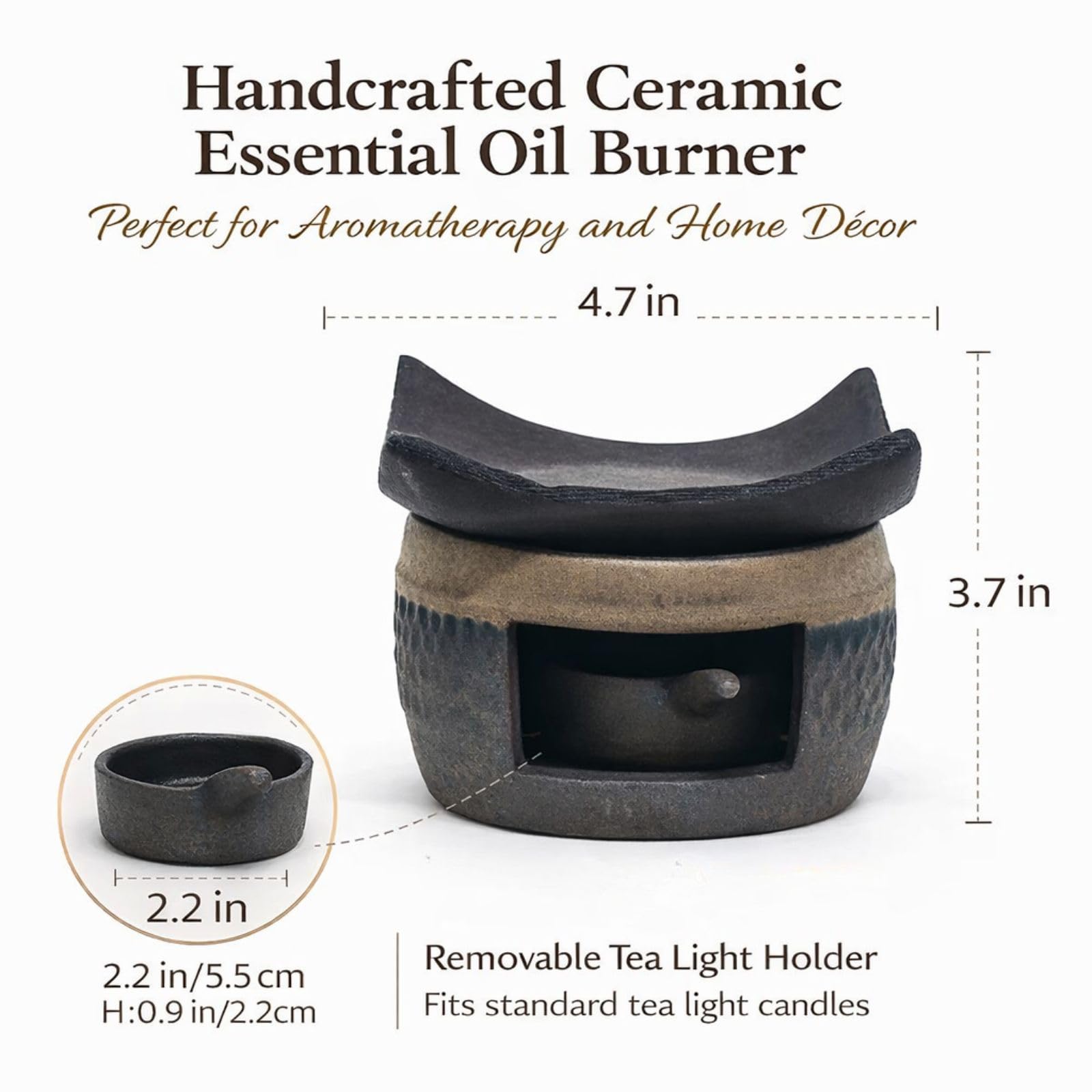 Wooden tongs included with Zen Ceramic Incense Holder