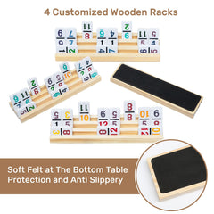 Portable case designed for Mexican Train Dominoes Set