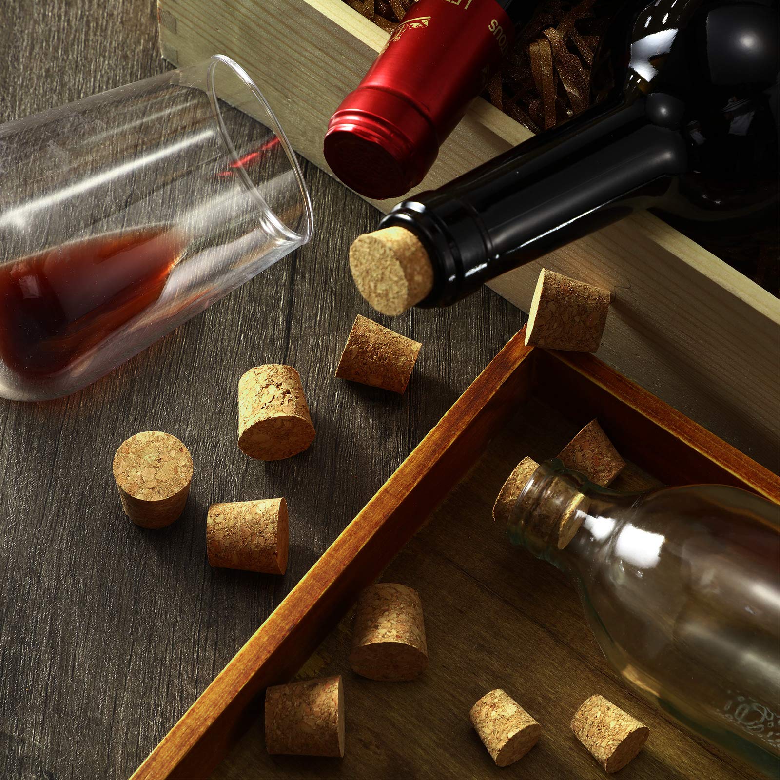 wooden wine bottle stopper close up