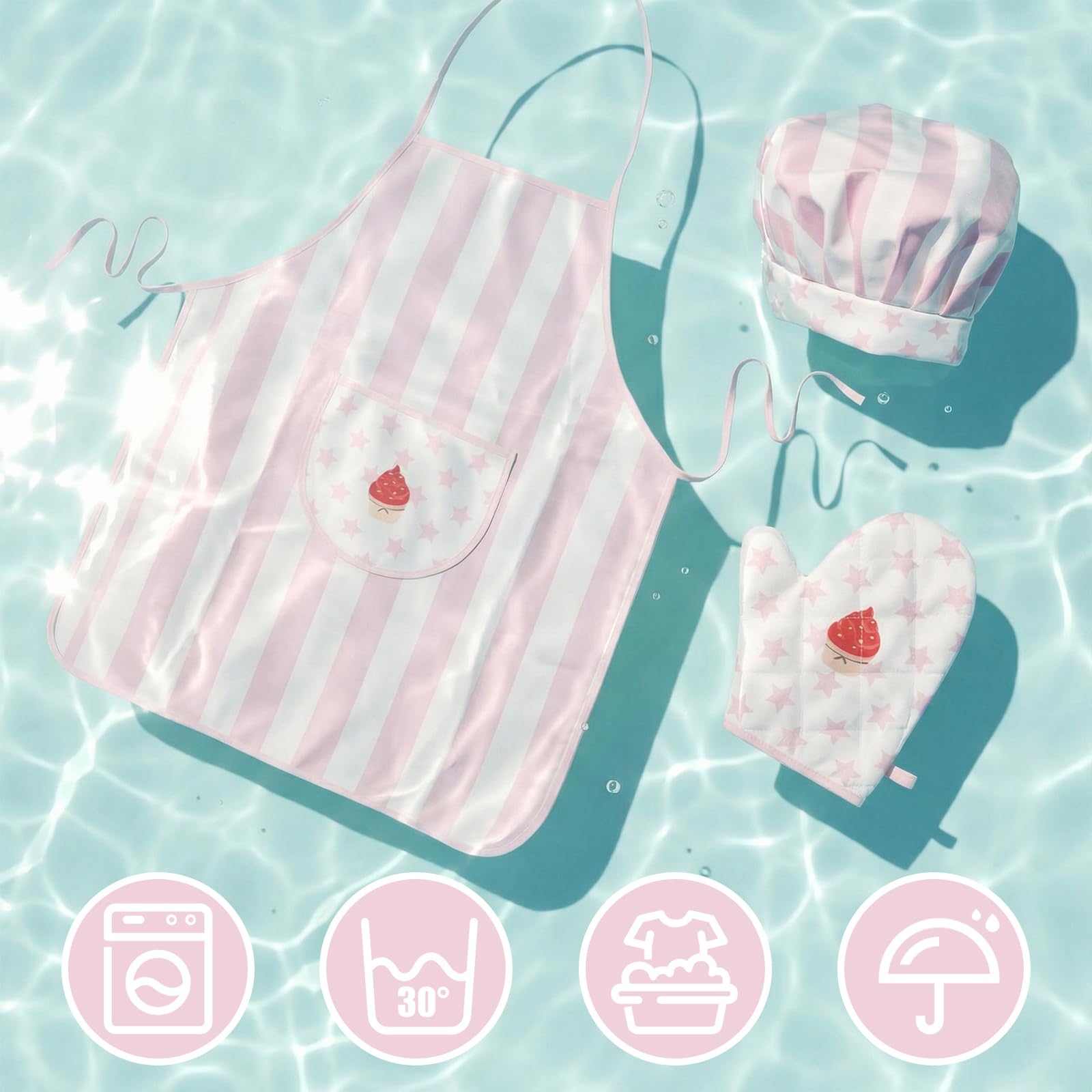 Waterproof apron and hat from WoodenEdu kit