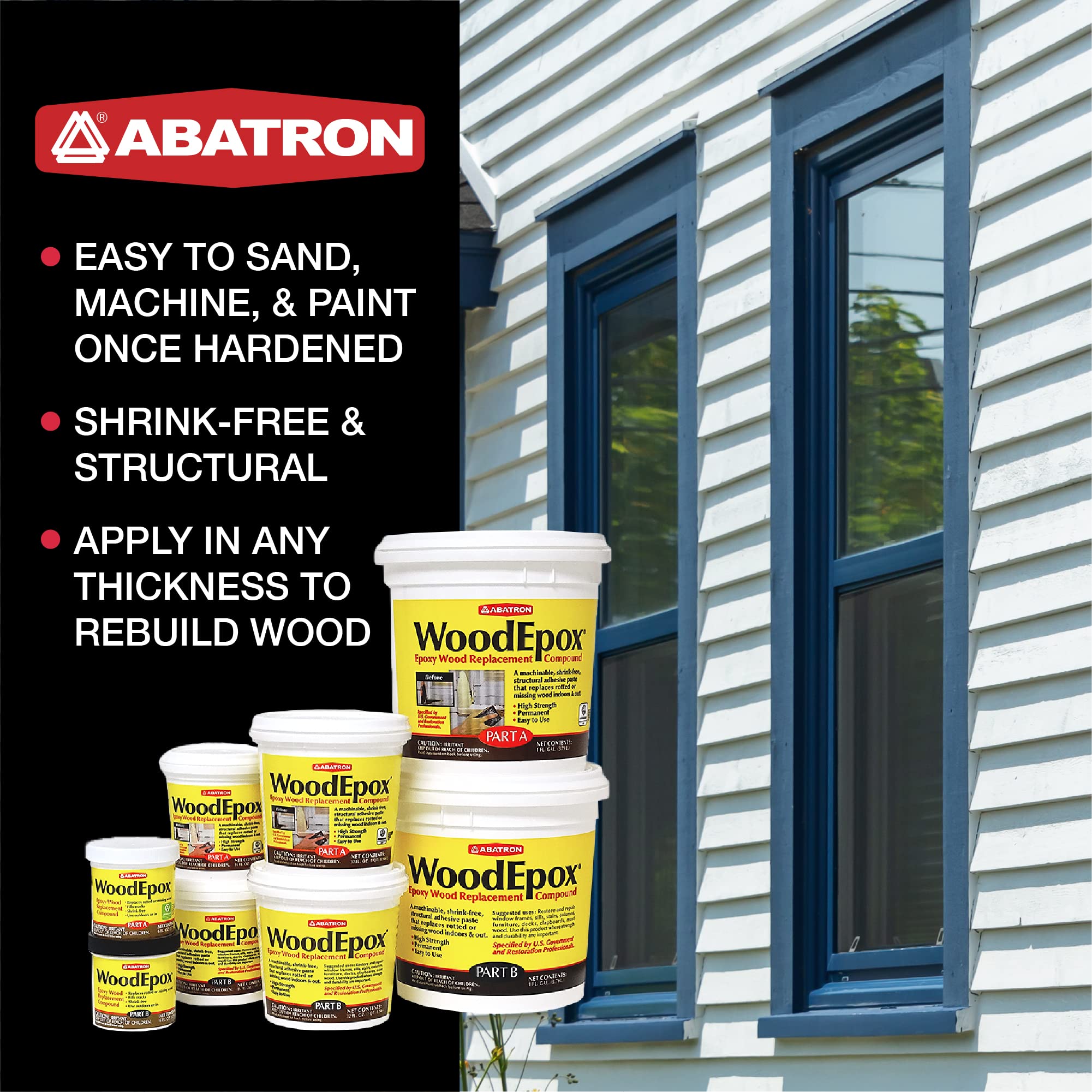 Interior and exterior wood repairs with WoodEpox Kit