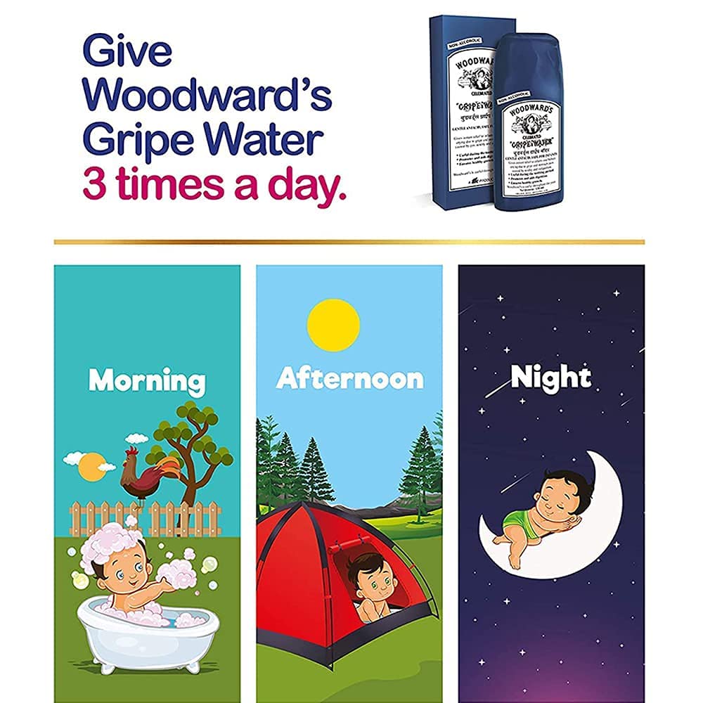 Alcohol-free Woodward's gripe water 200ml bottle