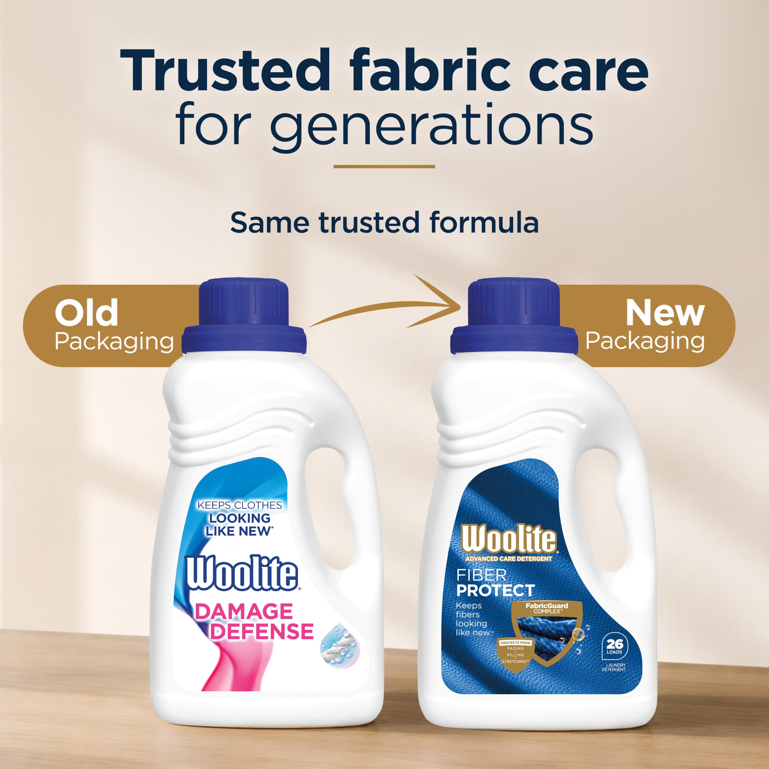Woolite 50oz liquid laundry detergent product packaging