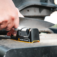 Ergonomic grip on Work Sharp Kitchen Edge Knife Sharpener