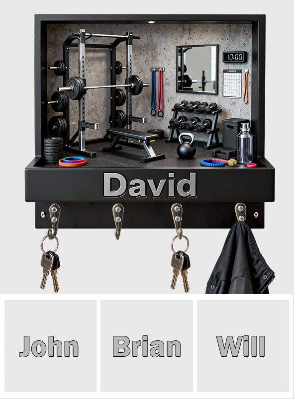Workout Champ wall hanging rack for keys and small items