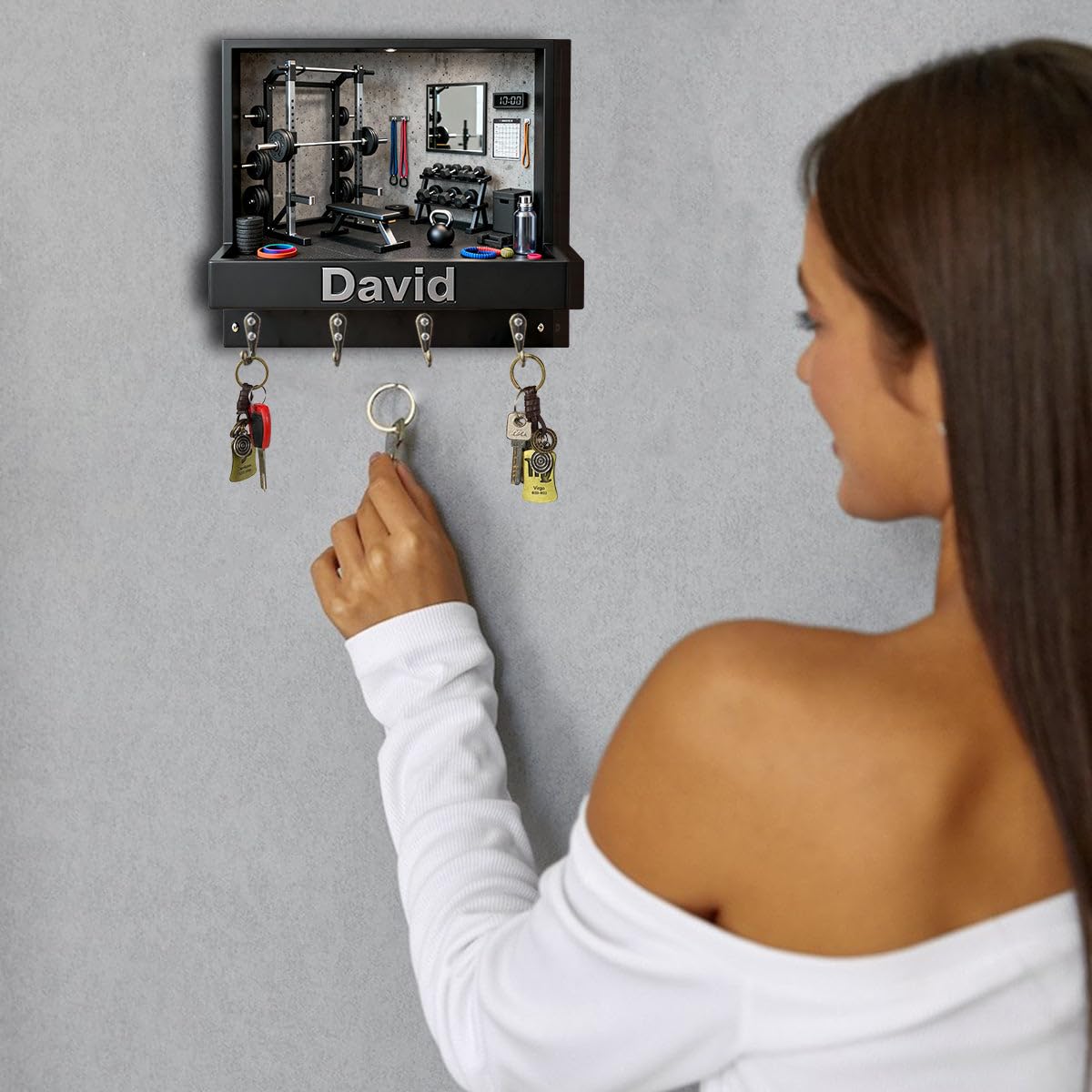Workout Champ medal holder wall organizer for athletes
