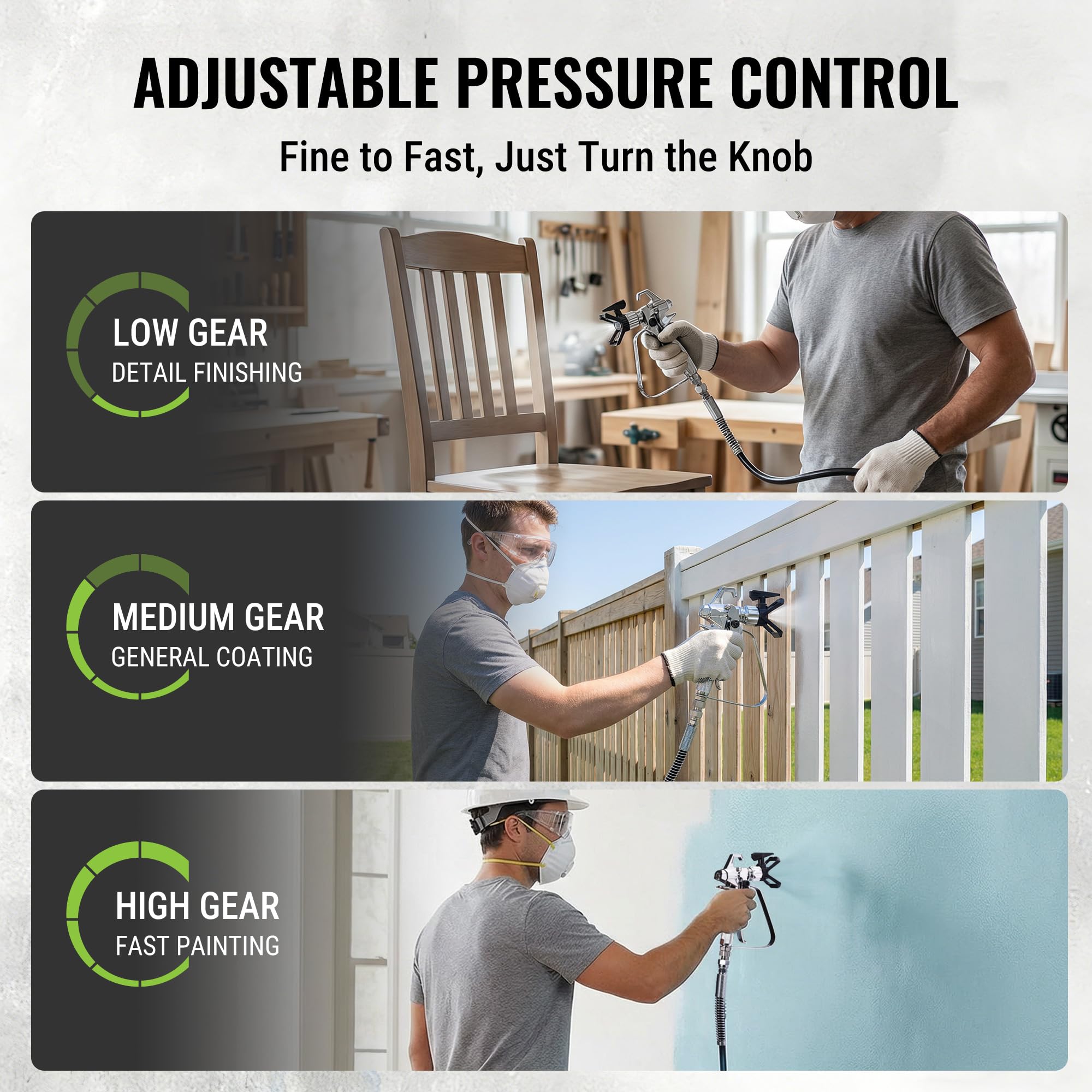 WORKPRO safety goggles included with sprayer