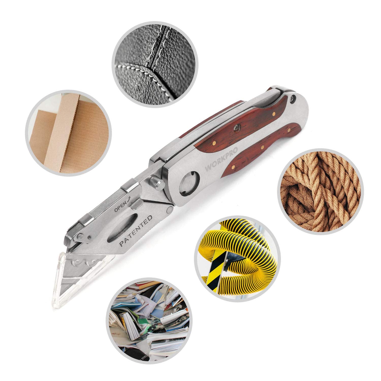 Versatile cutting capabilities with WORKPRO utility knife