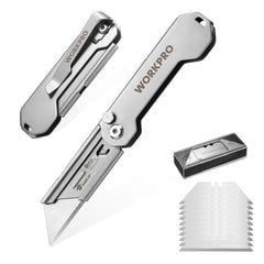 WORKPRO EDC Folding Utility Knife 2pcs with blades