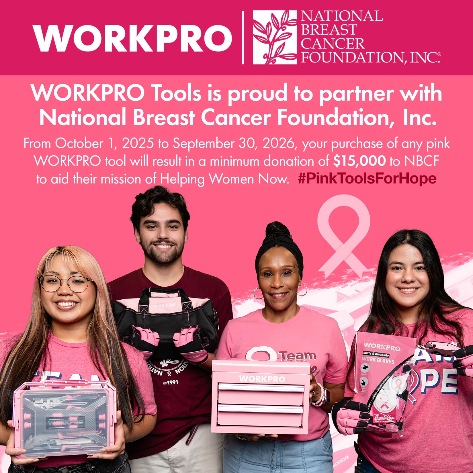 Giftable WORKPRO drill set for home improvement