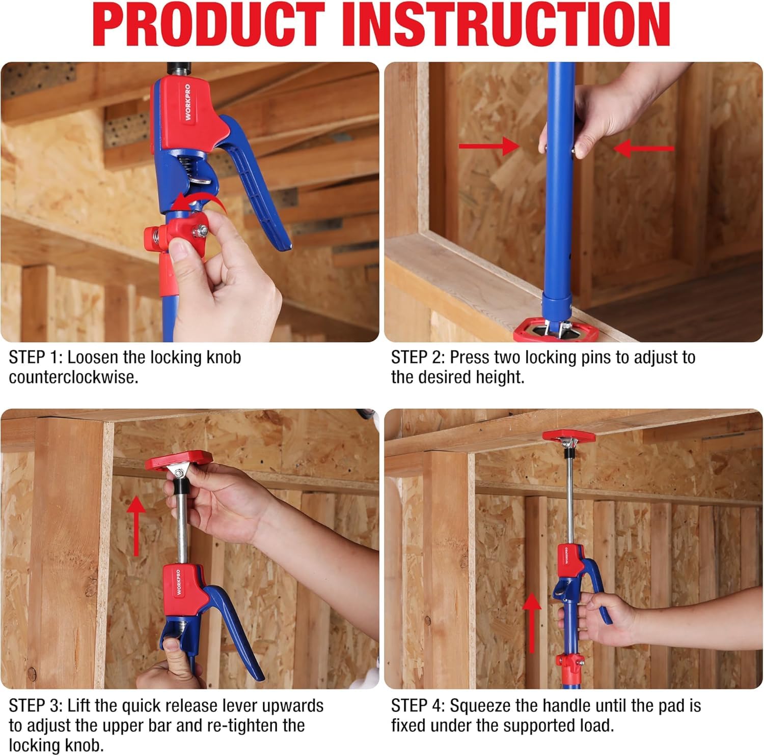 Heavy-duty steel construction with die-cast aluminum handle