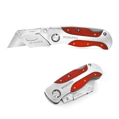 WORKPRO Quick-Change Utility Knife rosewood handle