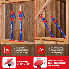Three-position height adjustment with fine-adjustment handle