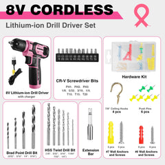 53pcs accessories included with the WORKPRO drill kit