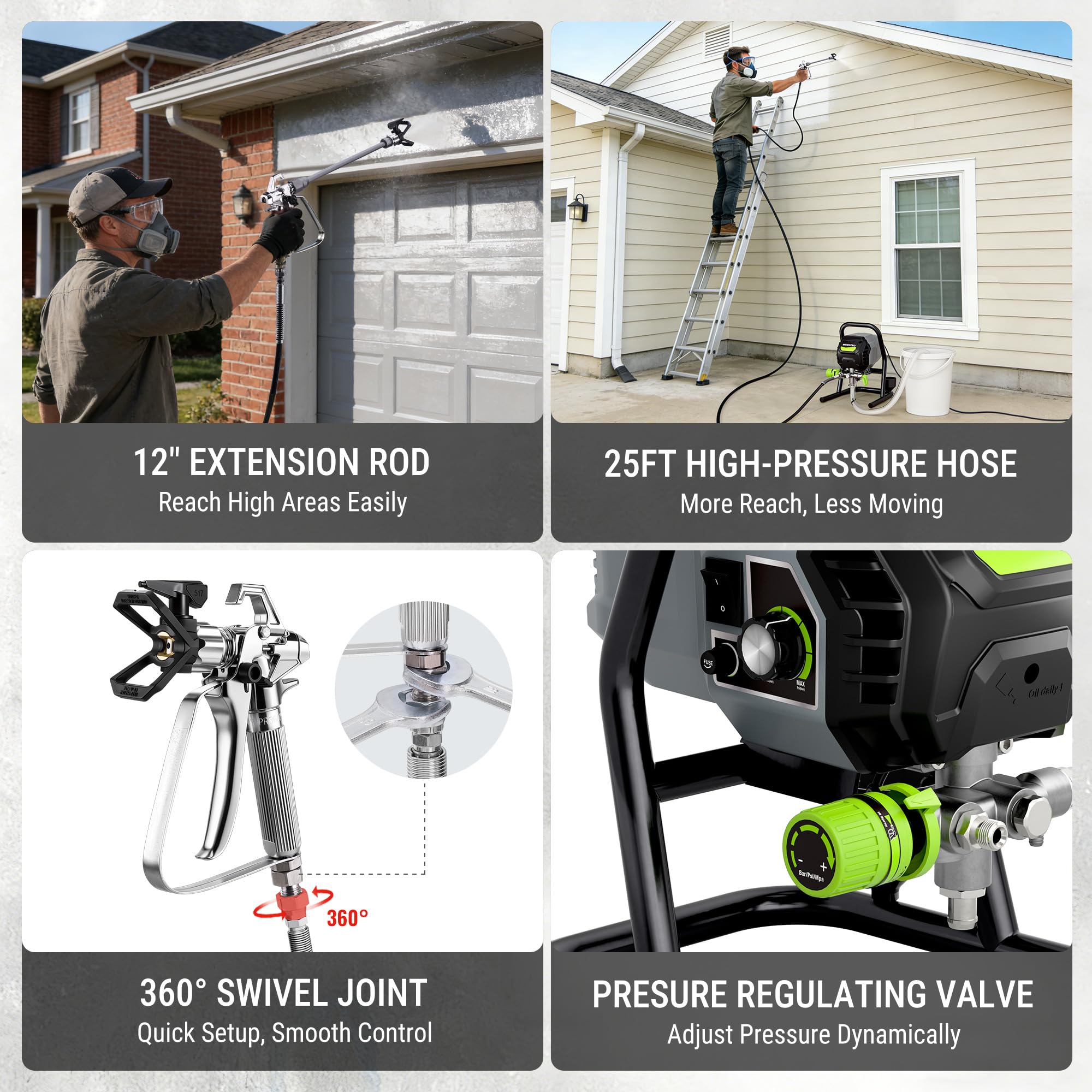 WORKPRO cleaning kit for sprayer maintenance
