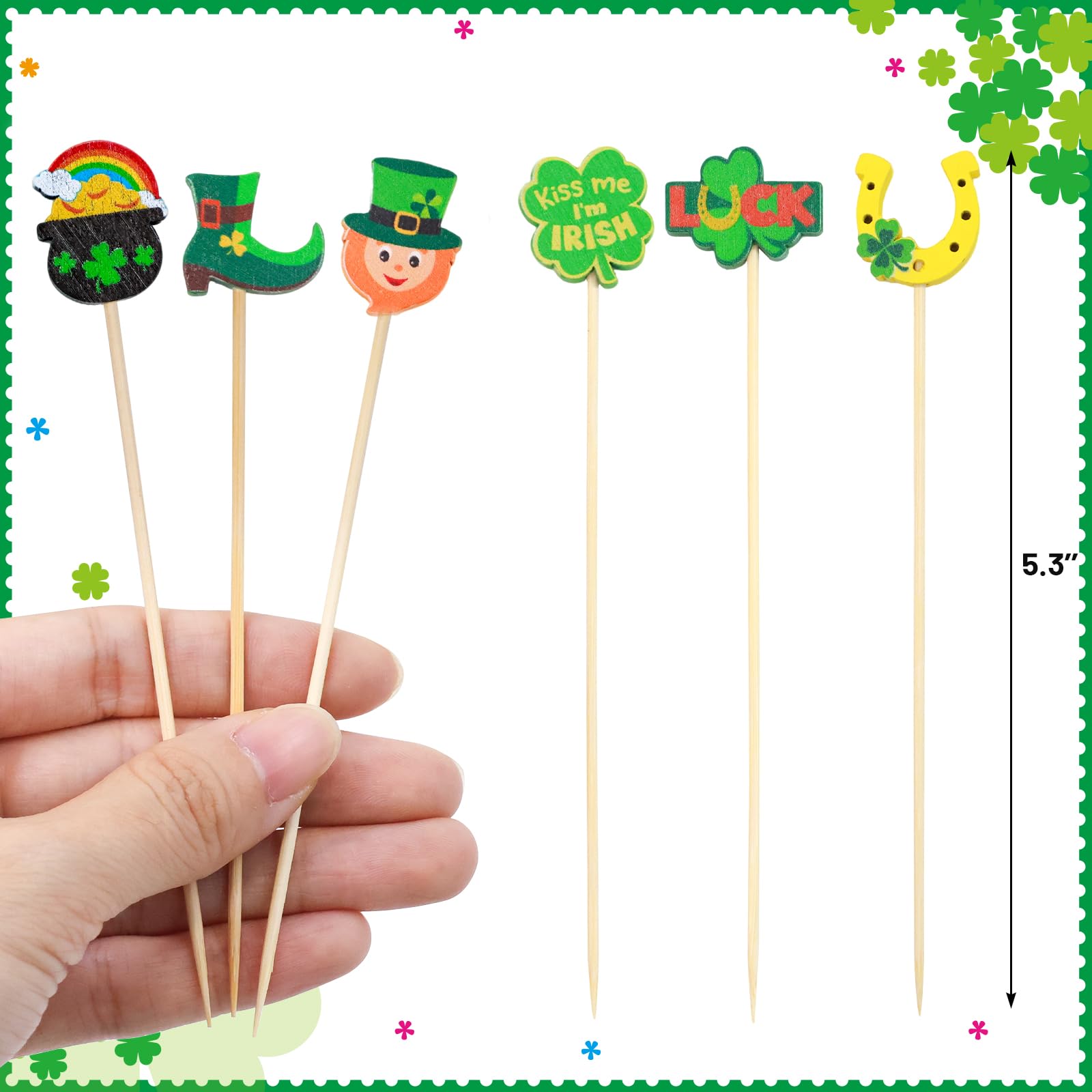 Irish party food picks for cupcakes kebabs fruits sandwiches