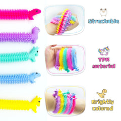 Dinosaur worm stretch toy from 30 PCS colorful set