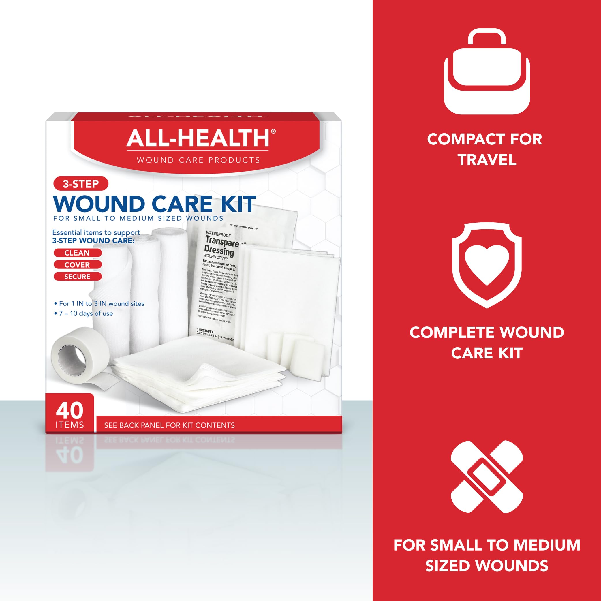 Antiseptic wipes 4.75x7.75 in All Health kit image