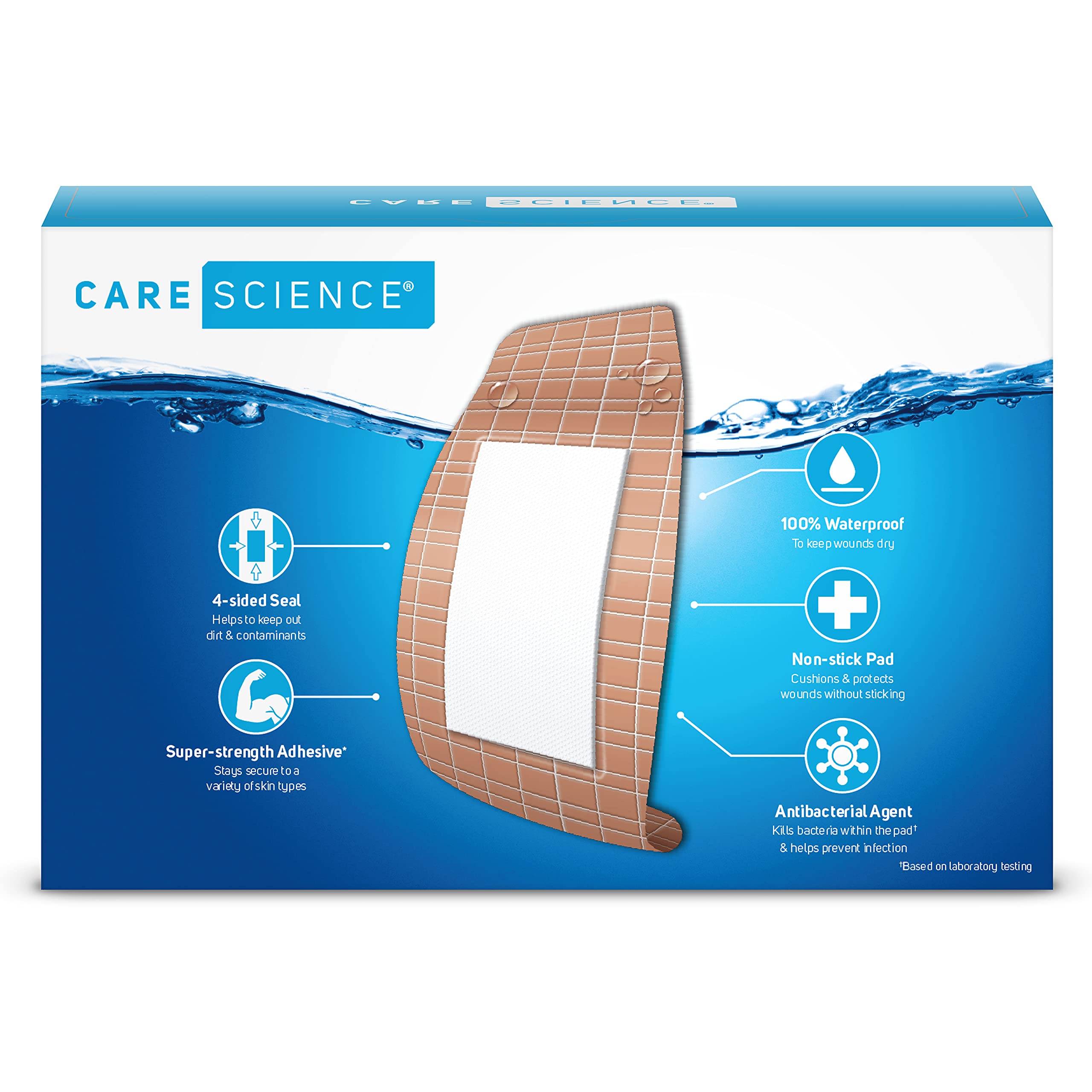 Medical-grade adhesive bandages for wound care