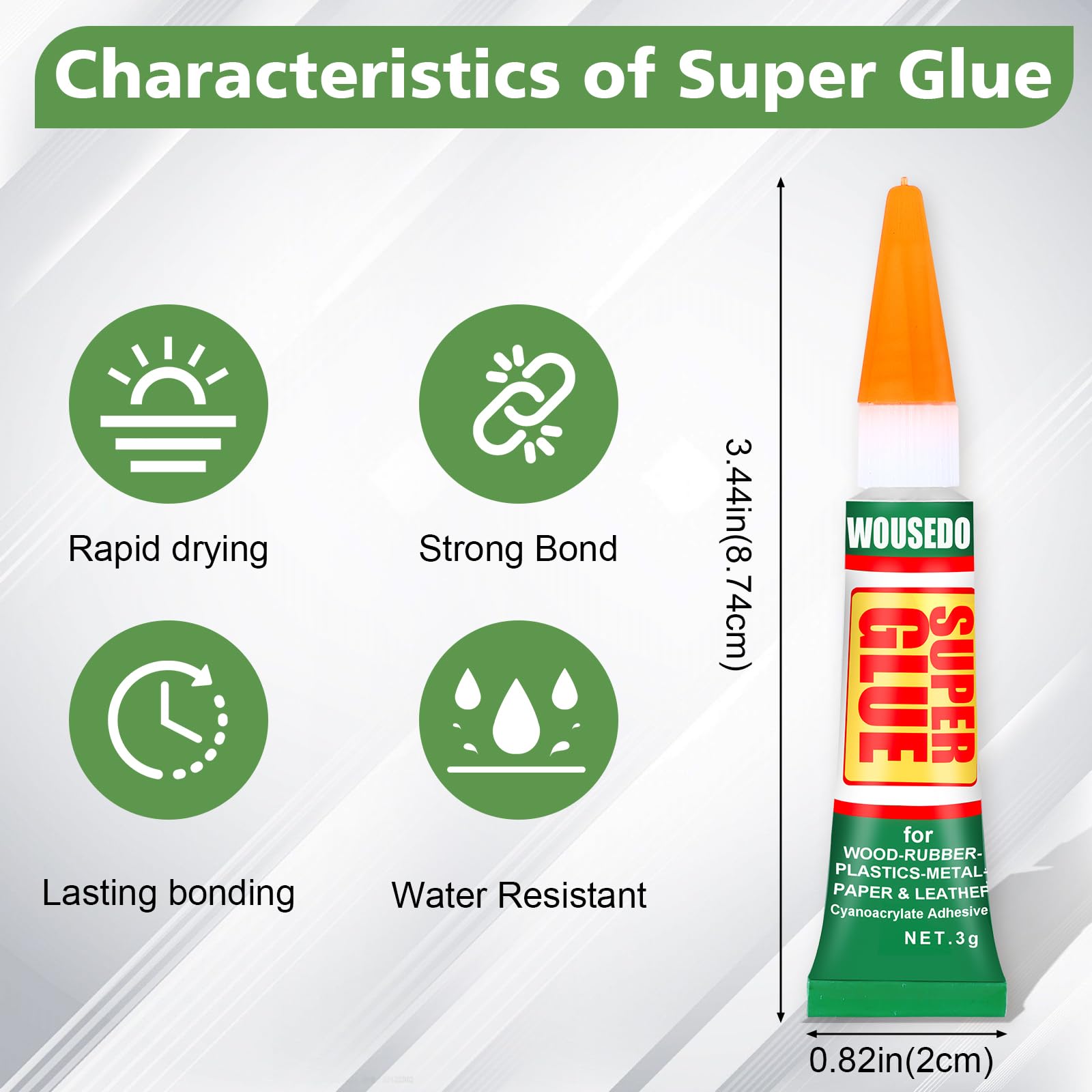 glue bonding plastics metals and glass surfaces