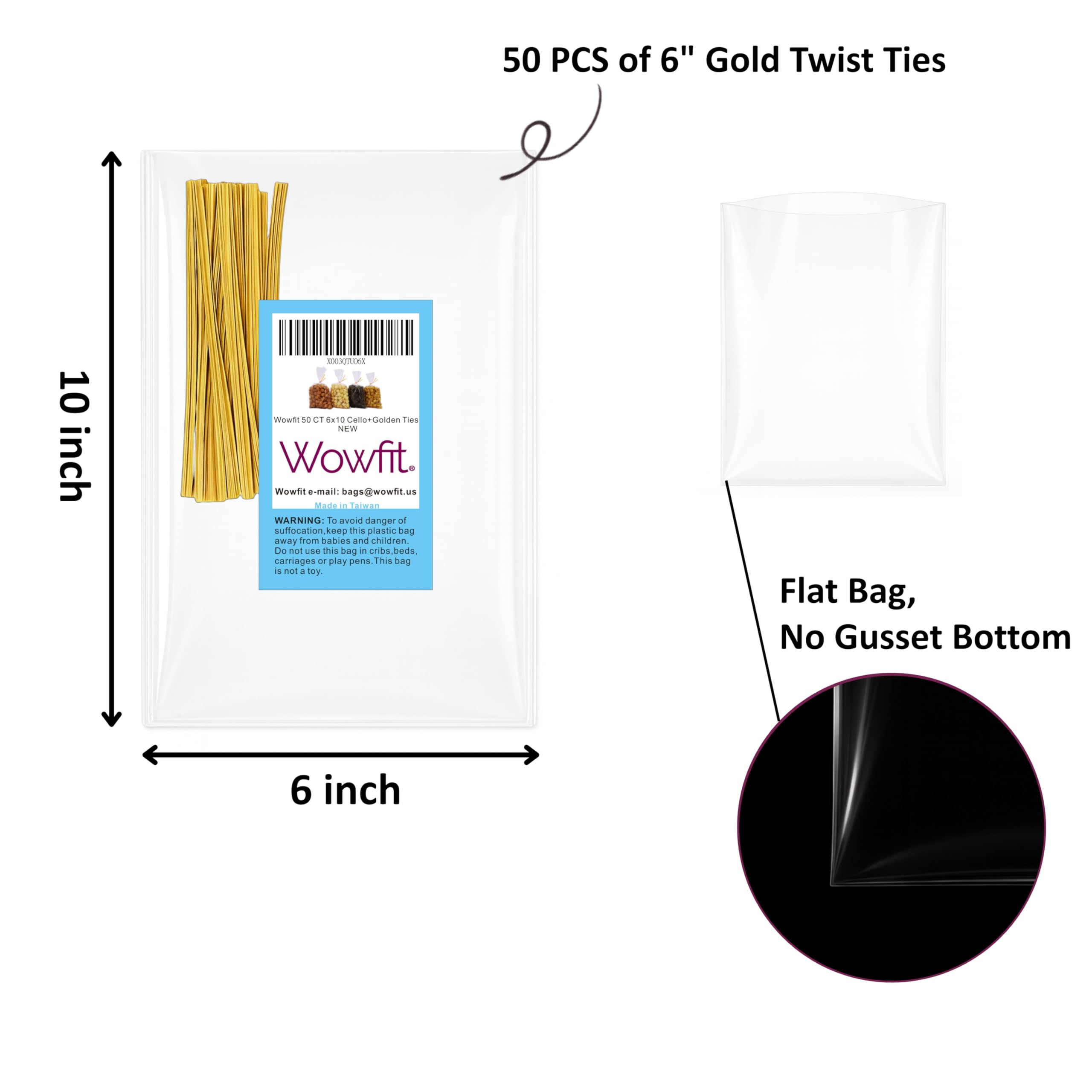 Clear packaging ideal for party favors and displays
