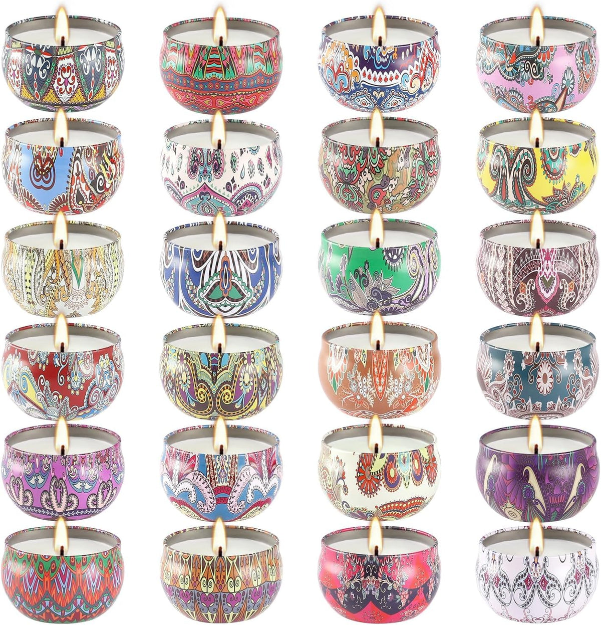 WPONSZU Scented Candles 24 pack fragrance collection