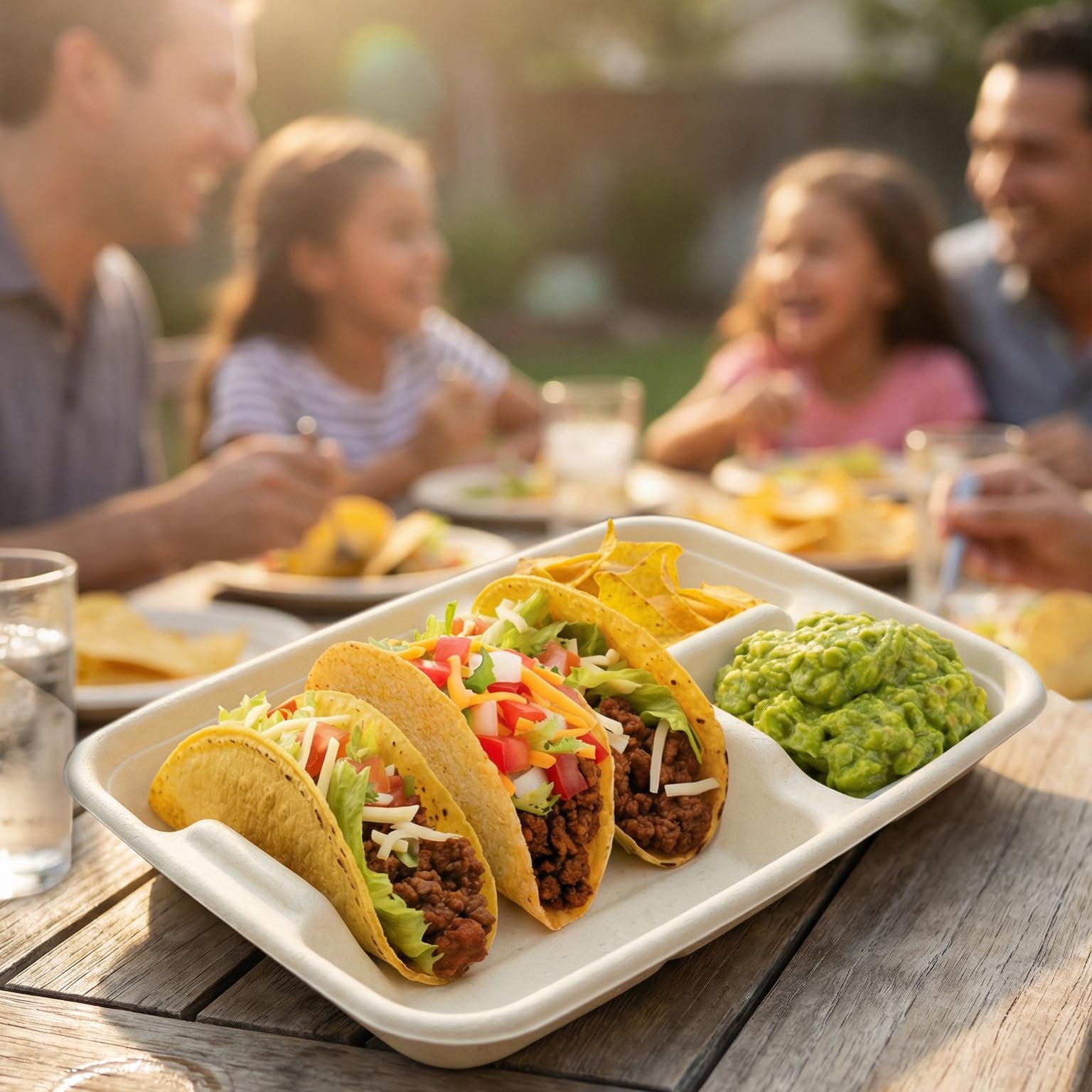 dividers keep tacos and sides separated