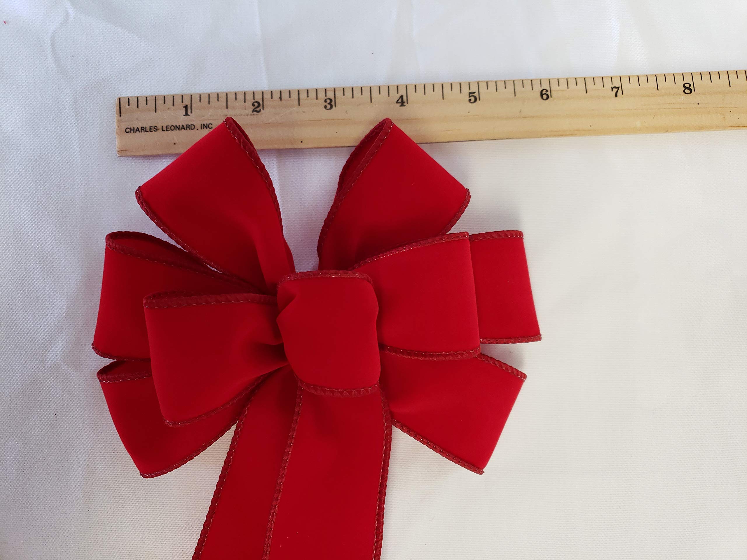 Handmade in Pennsylvania linen wired ribbon bow