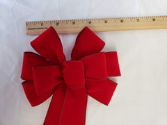 Handmade in Pennsylvania linen wired ribbon bow